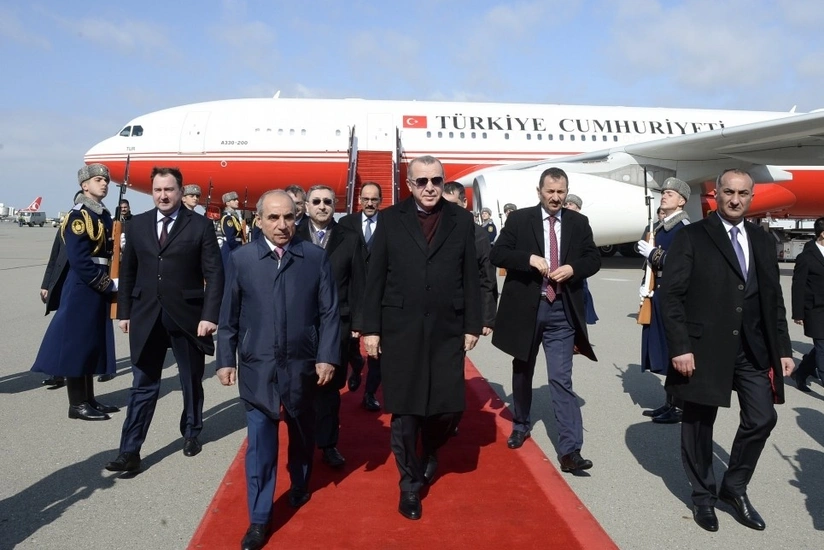 Ərdoğanın Azərbaycana səfəri başladı