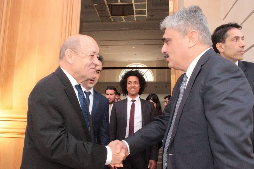 Samir Şərifov Fransanın xarici işlər naziri ilə görüşüb