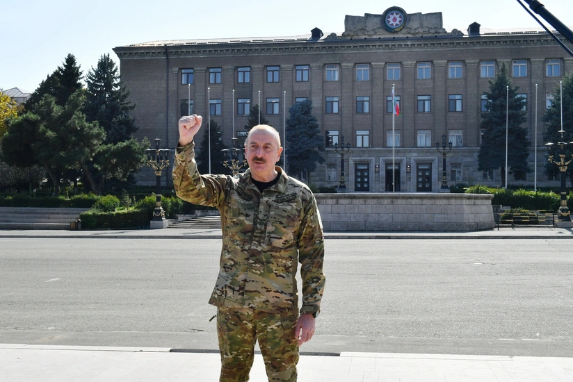 President Ilham Aliyev: Today we are in the center of Khankendi, under the Flag of Azerbaijan, and it is a historic event