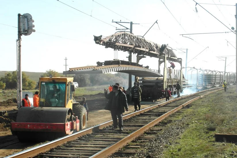 Alabaşlı-Şəmkir mənzilində 8,6 km dəmir yolu əsaslı təmir olunur