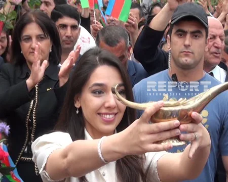 I Avropa Oyunlarının məşəli Zərdaba gətirilib - FOTO