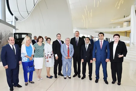 Prezident İlham Əliyev XXXI Yay Olimpiya Oyunlarında iştirak edəcək idmançıların yolasalma mərasimində iştirak edib