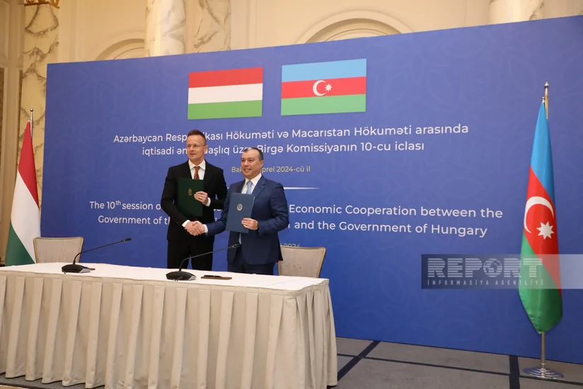 Azərbaycan-Macarıstan Hökumətlərarası Komissiyasının iclasının yekunlarına dair protokol imzalanıb