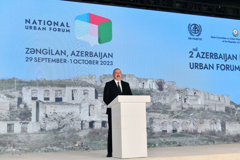 President Ilham Aliyev: Eastern Zangazur is now being totally reconstructed