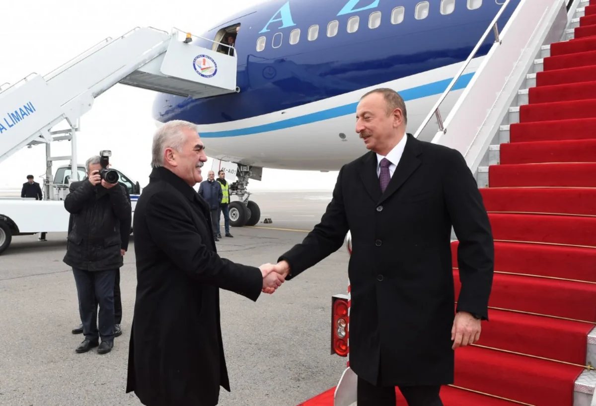 Prezident İlham Əliyev Naxçıvan Muxtar Respublikasına səfərə gedib