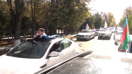 Salyanda qələbə böyük coşqu ilə qeyd olunub