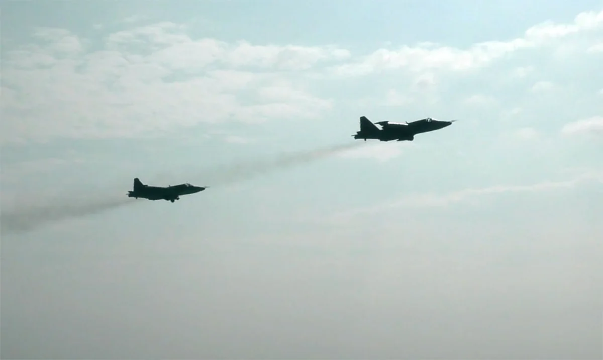 Azerbaijan Air Force carries out training flights