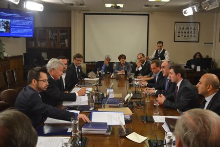 Azerbaijani FM holds several meetings at the National Congress of Chile