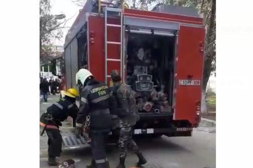 Bakıda parkda baş verən yanğın söndürülüb