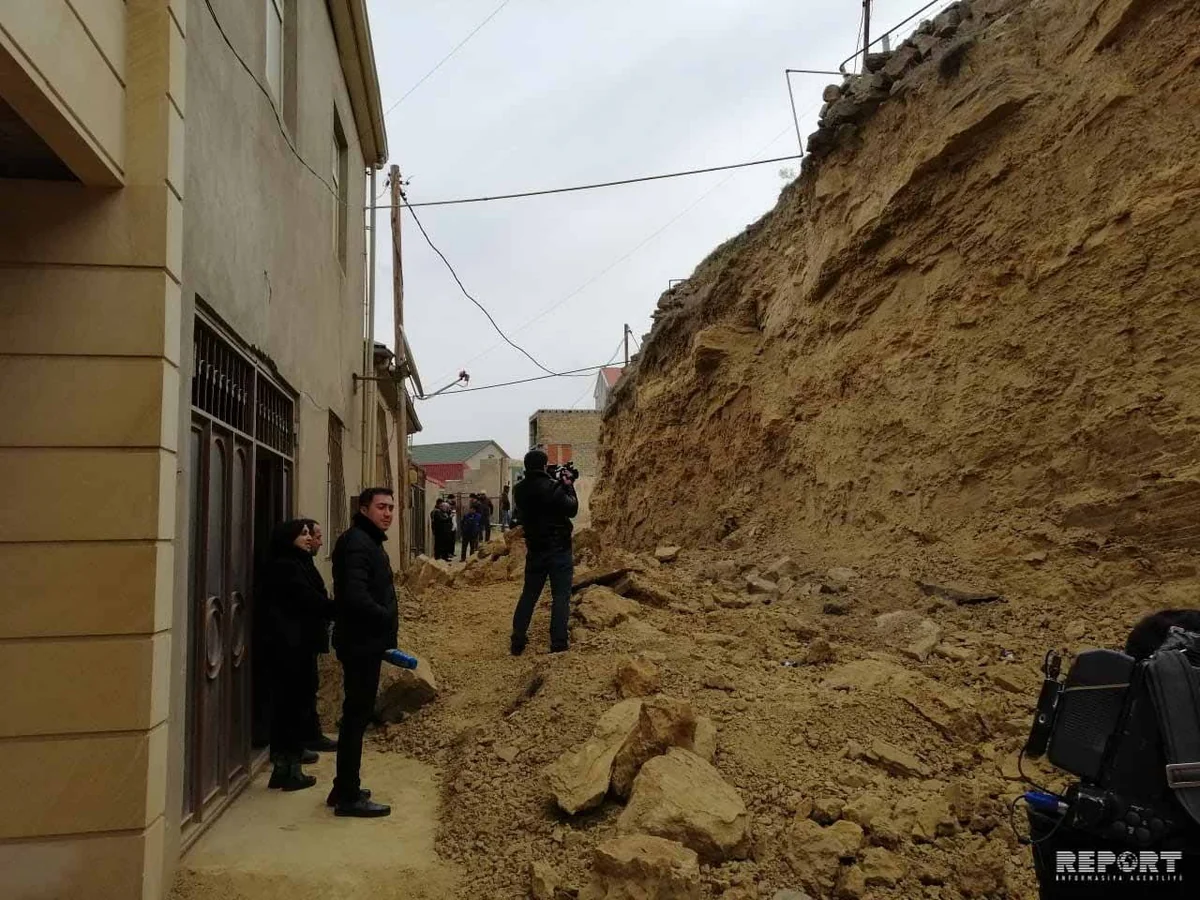 Nazirlik: Badamdardakı uçqun ərazisində yeni təhlükə yoxdur - FOTO - VİDEO