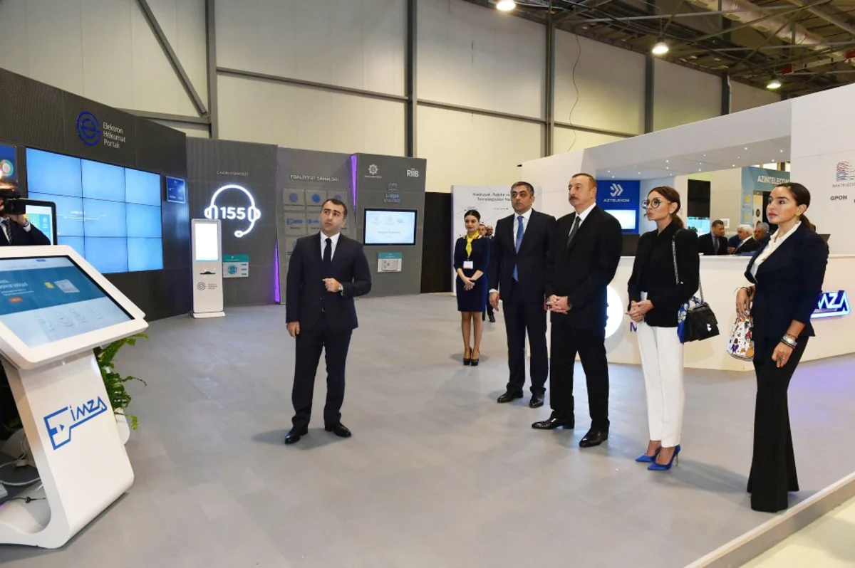 President Ilham Aliyev visits Bakutel 2017 exhibition
