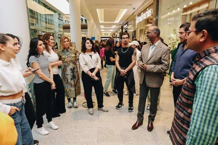A canvas of collaboration: Indian motifs come alive at Azerbaijani Painting Workshop