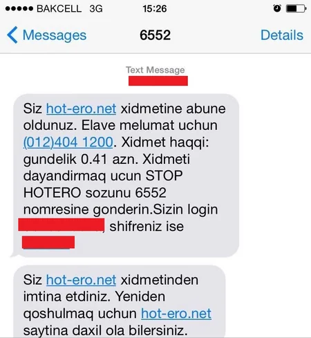 Azərbaycanda mobil telefonlara pornoqrafik məzmunlu virusların yayılması aşkarlanıb - FOTO