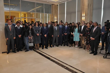 YAP-da ümummilli lider Heydər Əliyevin anadan olmasının 96-cı ildönümü münasibətilə sərgi açılıb