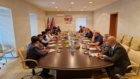 Mətbuat Şurasında Pakistandan olan bir qrup media nümayəndəsi ilə görüş keçirilib