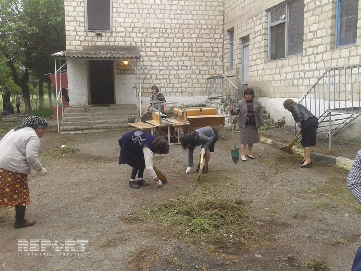 ​Учащиеся сгоревшей товузской школы продолжат учебу в медпункте - ФОТО