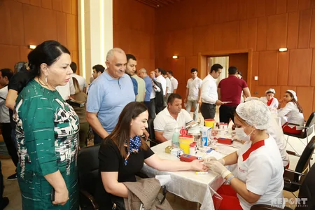 YAP-da qanvermə aksiyası keçirilib - FOTO
