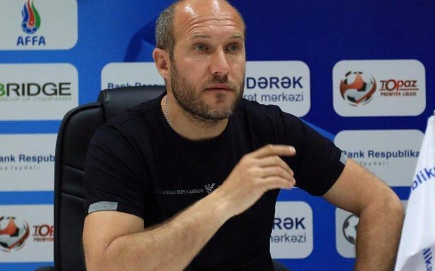 Zirənin baş məşqçisi: Biz digər kollektivlərə baş ağrısı olmaq istəyirik