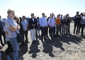 Famous international travelers observe demining process in Azerbaijan’s Aghdam
