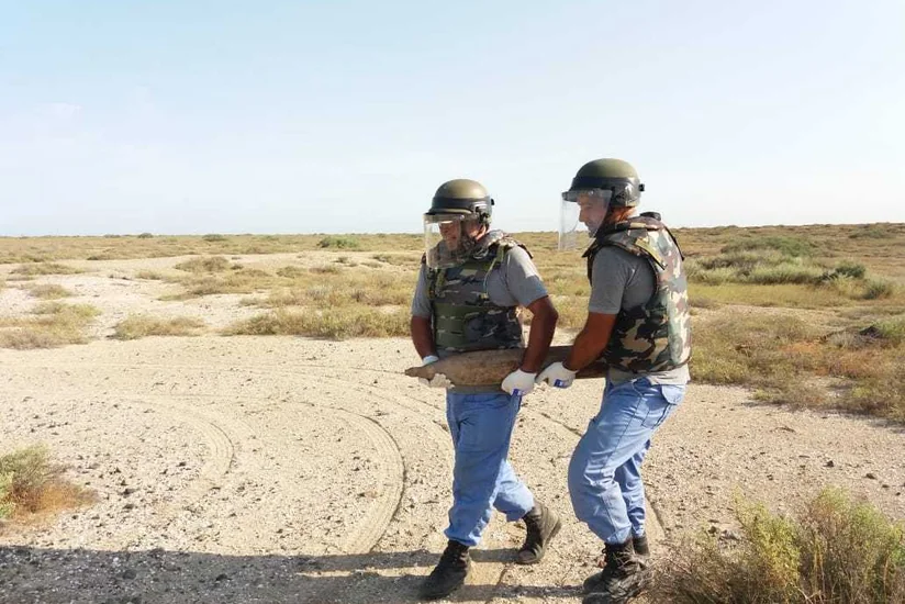 Salyanda park ərazisində raket tapılıb