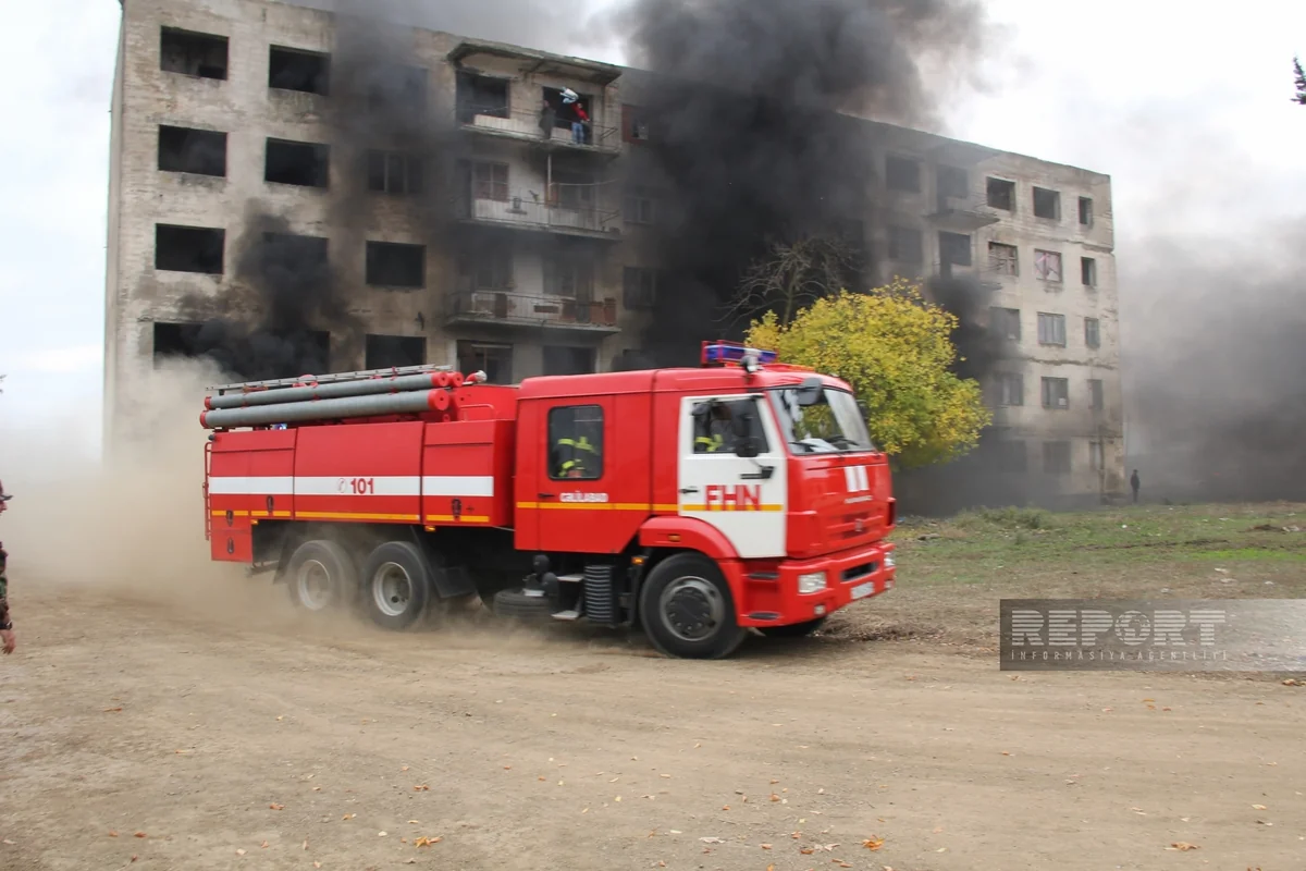 FHN Cəlilabadda kompleks mülki müdafiə təlimi keçirib