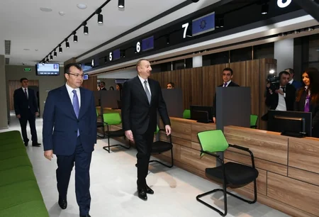President Ilham Aliyev attends opening of DOST center No2