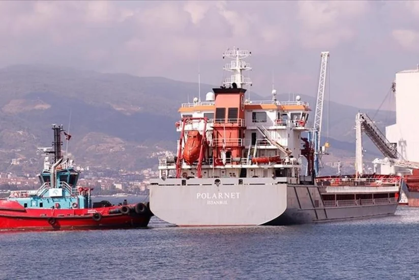 Судно Polarnet из Украины прибыло в порт Дериндже в Турции