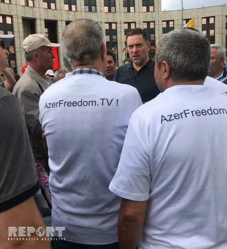 В Москве азербайджанцы провели очередную акцию в поддержку Фуада Аббасова - ФОТО