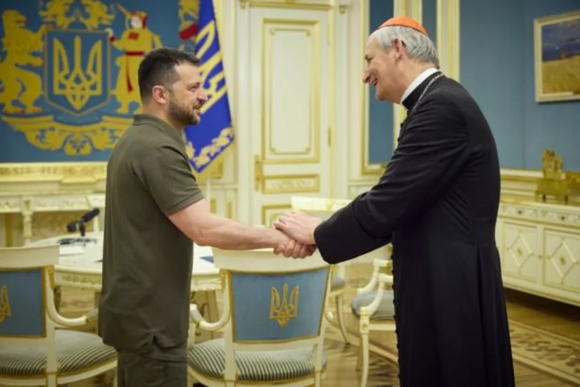Зеленский в Киеве обсудил с представителем Ватикана украинскую формулу мира