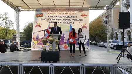 Tbilisi-Rustavi marathon dedicated to Independence Day of Azerbaijan ends