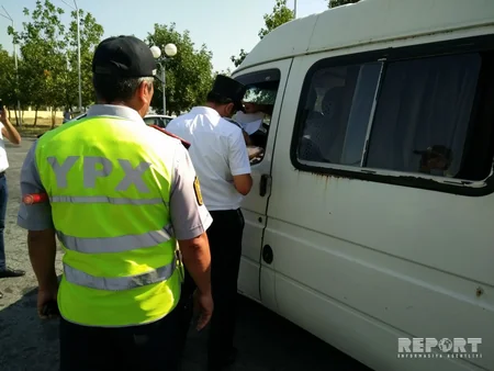 Şəkidə reyd keçirilib, 70-dən çox sürücü saxlanılıb - FOTO