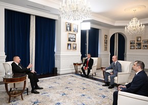 President Ilham Aliyev gives interview to media on results of his visit to US