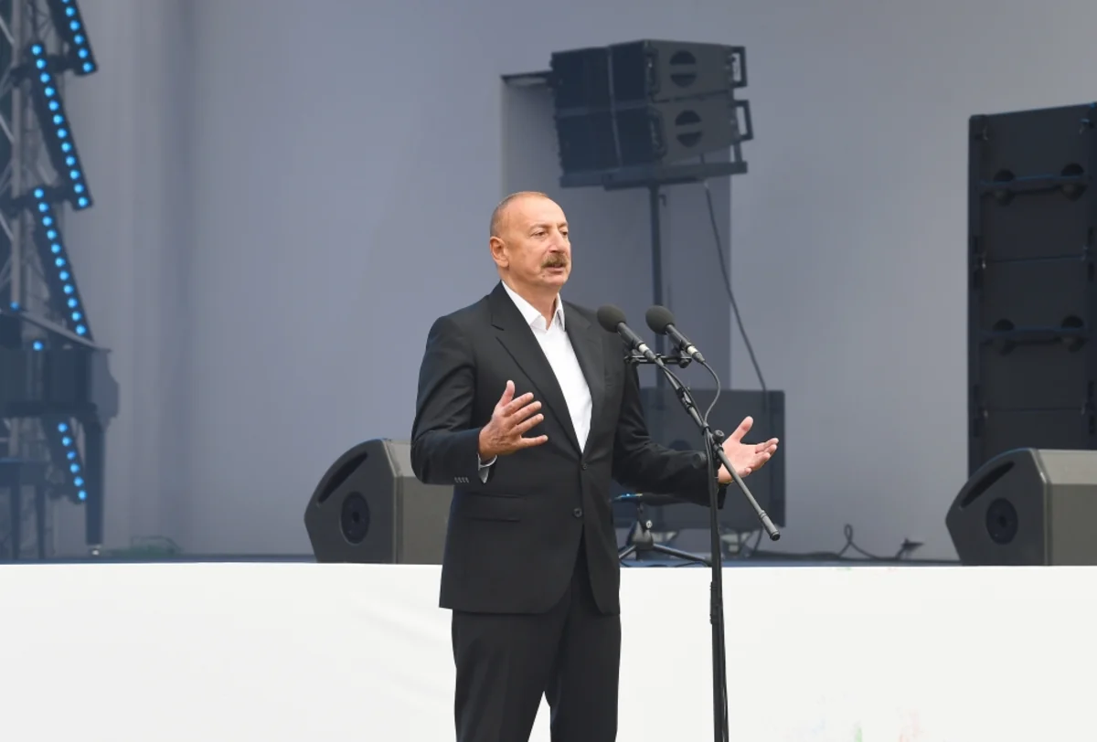 President Ilham Aliyev speaks about Armenians’ war crimes committed in Lachin