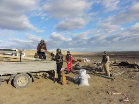 Xızıda 16 ədəd partlamamış hərbi sursat tapılıb