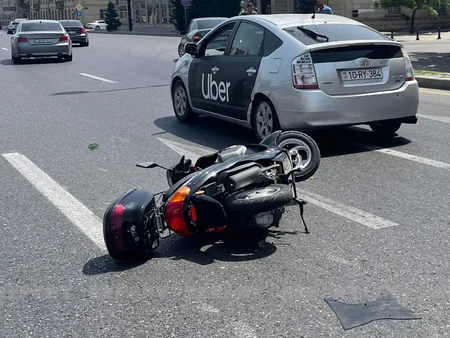 Bakıda yol qəzası baş verib