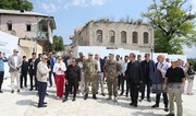 Diplomats visit Karabakh street in Azerbaijan's Shusha