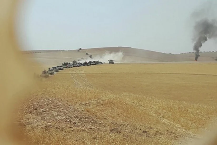 Türkiyə hərbçilərini Suriyada türkmənlər qarşılayıb - FOTO