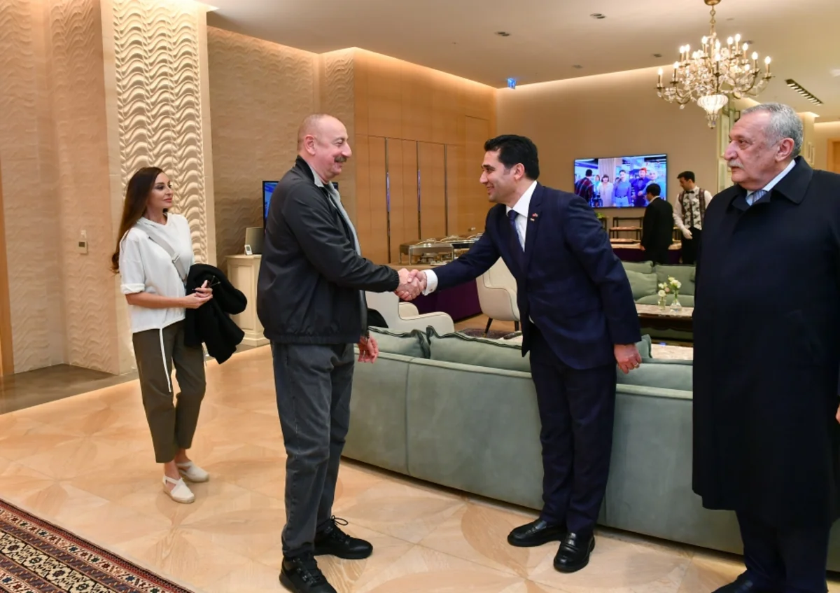 President Ilham Aliyev and First Lady Mehriban Aliyeva watch Qarabag vs Galatasaray charity match