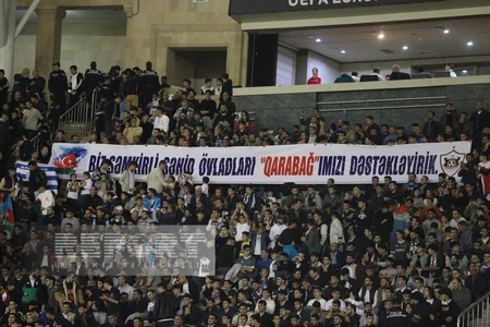 Şəhid övladları Qarabağın oyununu izləyiblər