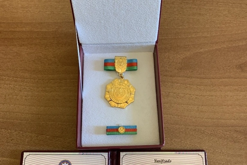 Xoşbəxt Yusifzadəyə “Azərbaycan Xalq Cümhiriyyətinin 100 illiyi (1918-2018)” yubiley medalı təqdim olunub