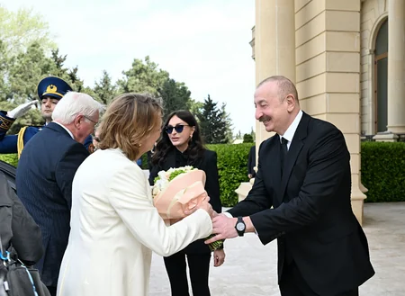 Official welcome ceremony held for President of Germany in Baku