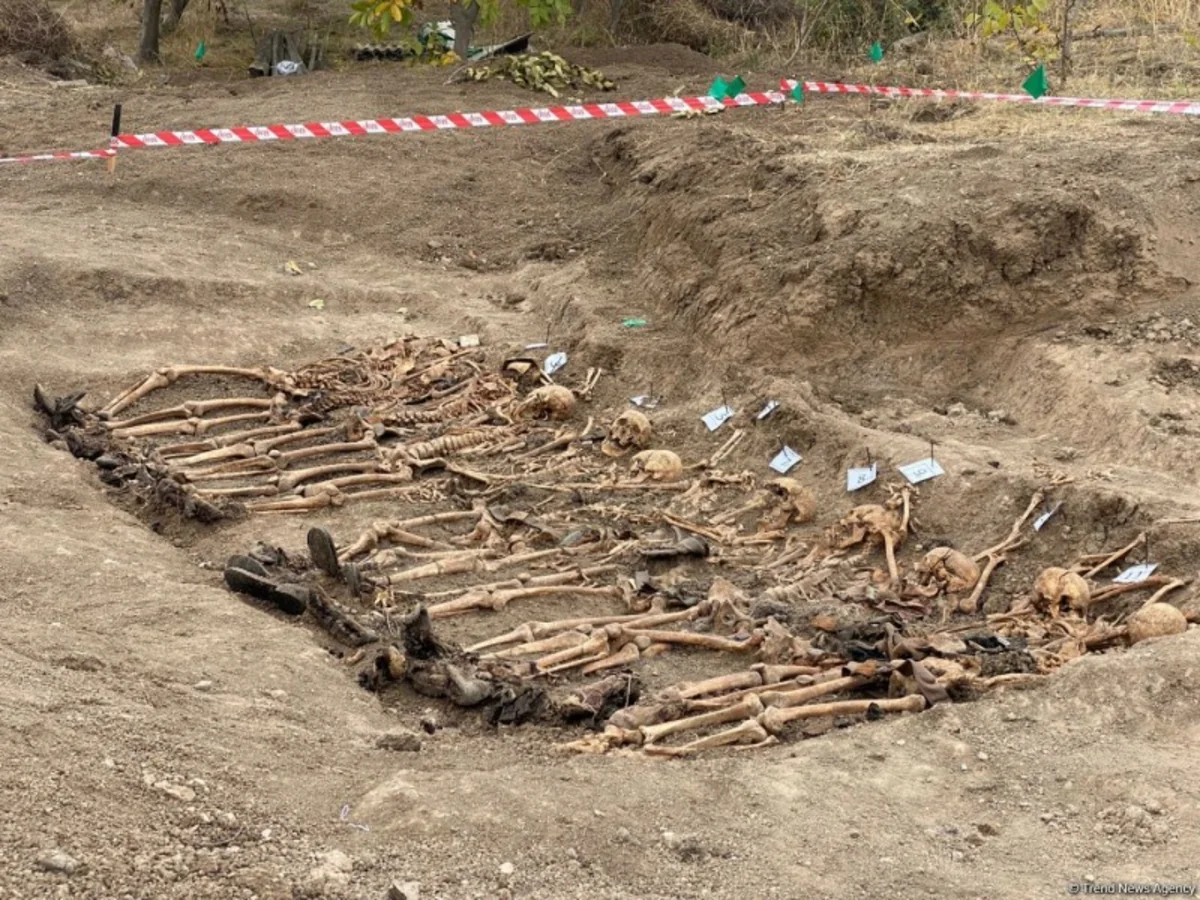 Remains of 172 people found in 18 mass graves discovered in liberated areas