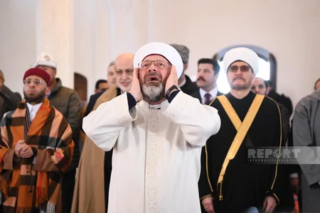 Collective prayer held in Aghdam's Juma Mosque after 31 years