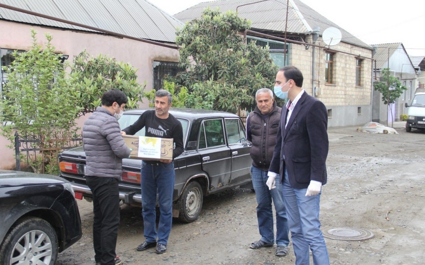 Gəncədə veteran idmançılara yardım edilib