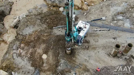 Qudyalçayın üzərində müvəqqəti yeni alternativ yol salınıb