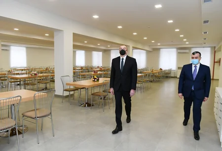 İlham Əliyev Şağan Reabilitasiya Pansionatının açılışında iştirak edib