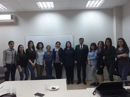 Baş redaktor BDU-da mühazirə keçib