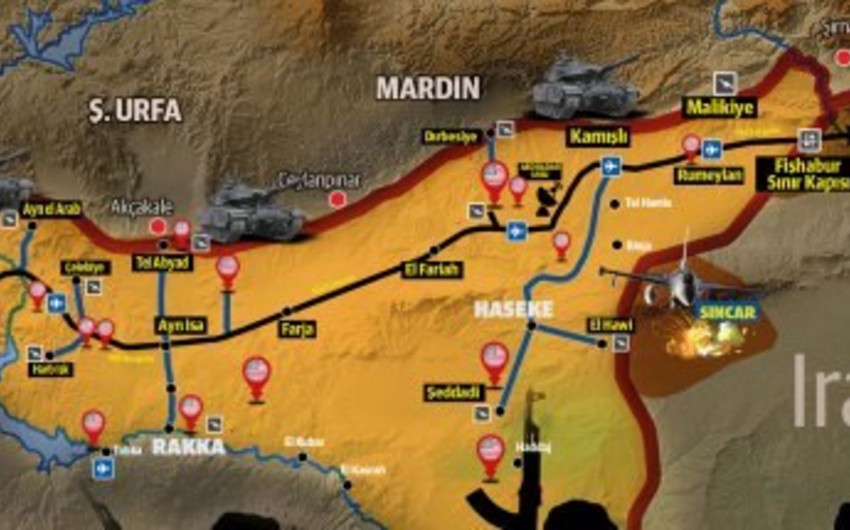 Türkiyə ordusu Fəratın şərqində keçirəcəyi əməliyyatın bəzi detallarını açıqlayıb