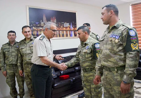 NATO representative met with Azerbaijani peacekeepers