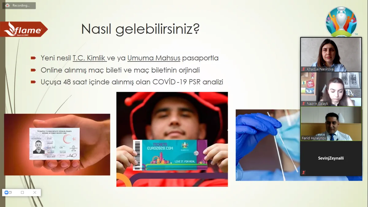 Türkiyənin səyahət şirkətləri UEFA AVRO 2020 ilə bağlı məlumatlandırılıb